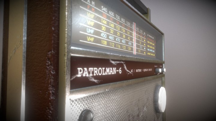 Radio Patrolman-6: Game Art 3D Model