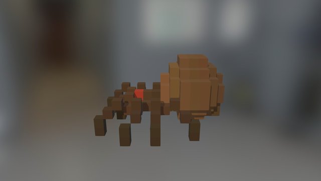 Spider - Fugl 3D Model