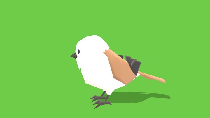 Bird 5 - Animated Low Poly – Free 3D Model STL