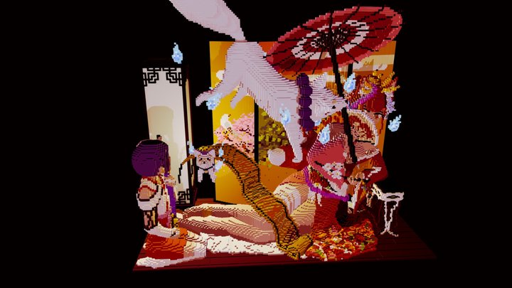 Minecraft－Oiran 3D Model