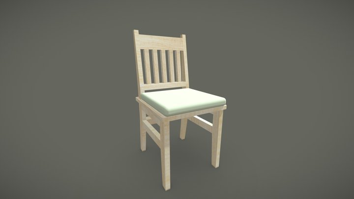 Wood Chair -7MB 3D Model