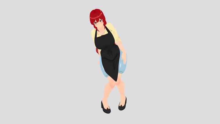 Natsumi Obata Apron 3D Model