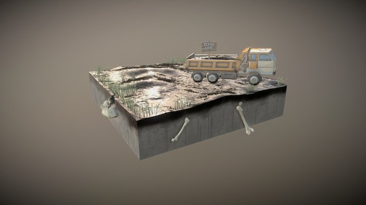 Pitch Lake 3D Model