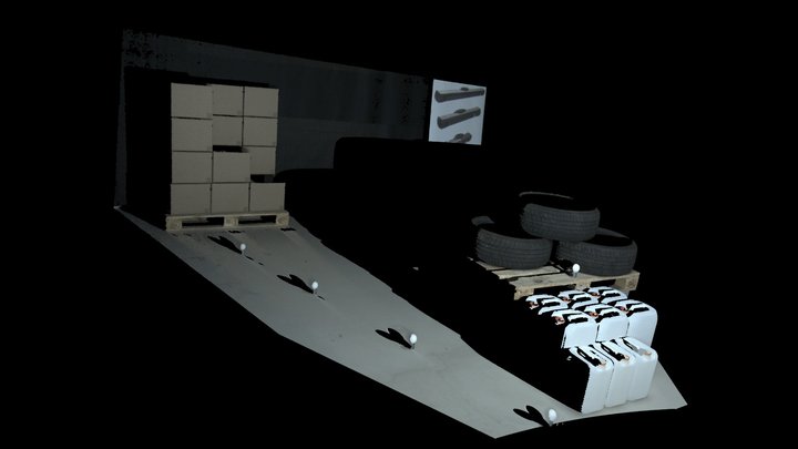 High Dynamic Range Logistics Scene 3D Model