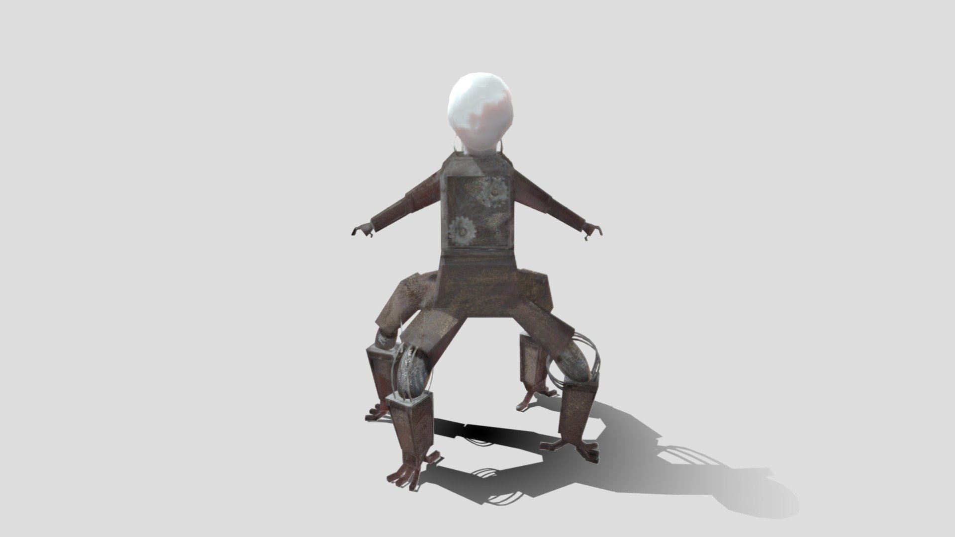 4 Legged Mech Cyborg Spider - 3D model by Livian [5157f14] - Sketchfab