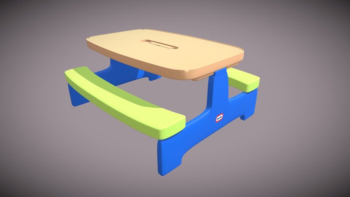 Tiny Tikes Kids Table 3D Model