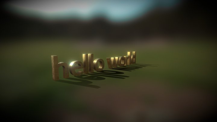 Hello-world 3D Model