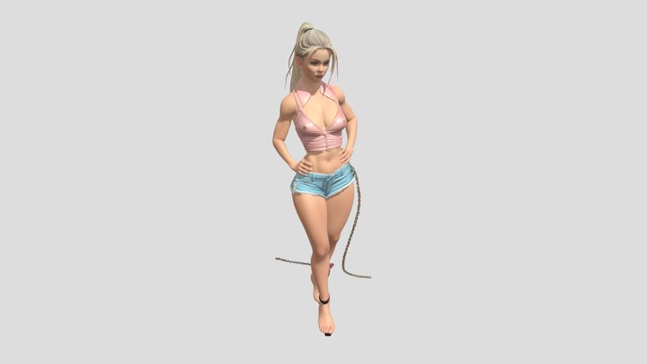 chained beauty 3D Model