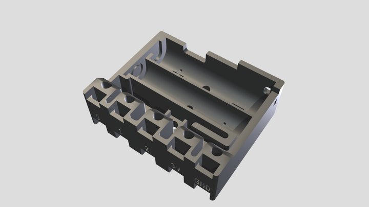 micro:bit AAA battery box 2024 3D Model