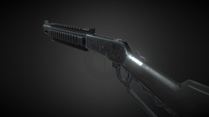 Tactic Winchester Rifle 3D Model