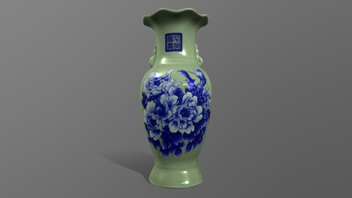 Porcelain Vase (瓷器-B-S1-2023.03.10） 3D Model