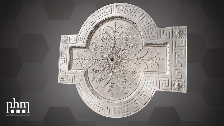 Ceiling rosette in Hall 10 – Kostenloses 3D-Modell STL