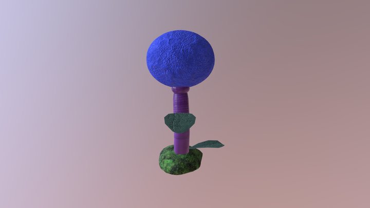Space Fungus Flower 1 3D Model