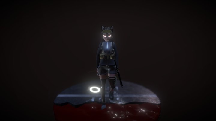 War Neko: Yumi (The Line) 3D Model