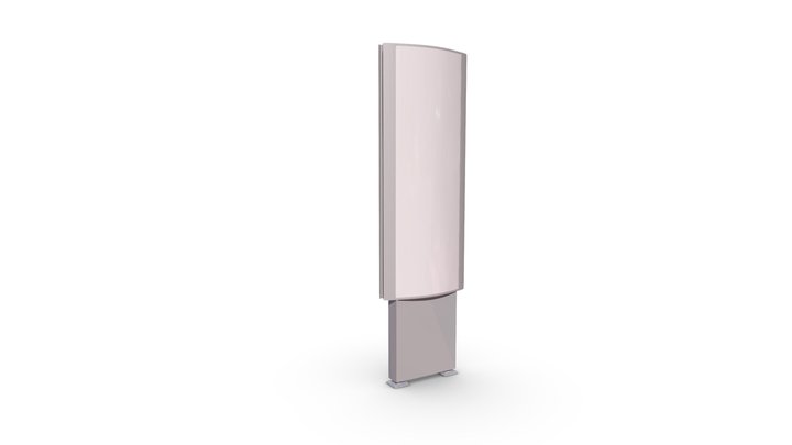 Sockel-Werbepylon Vario Plus 5000 3D Model