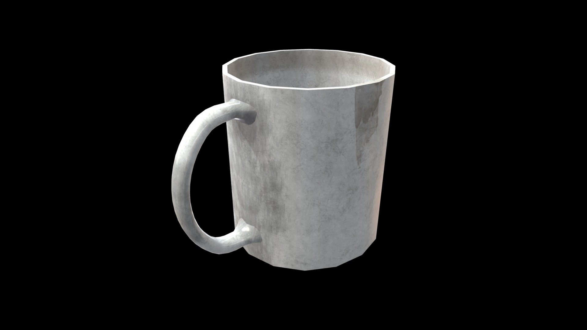 Low poly mug