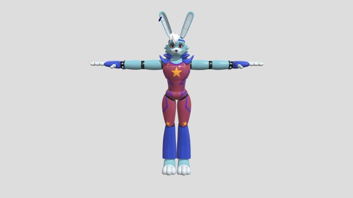 Glamrock Bonnie 3D Model