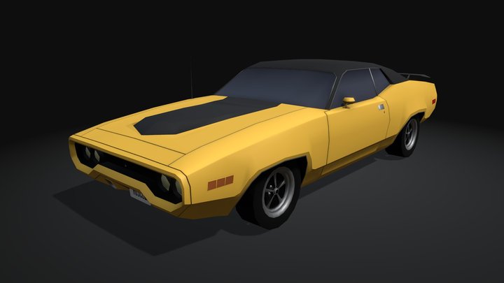 '71 Plymouth Road Runner 3D Model