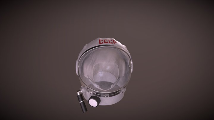 CCCP Space Helmet 3D Model