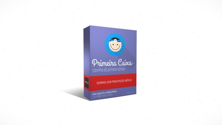 Packaging Box Pharma Purple 3D Model
