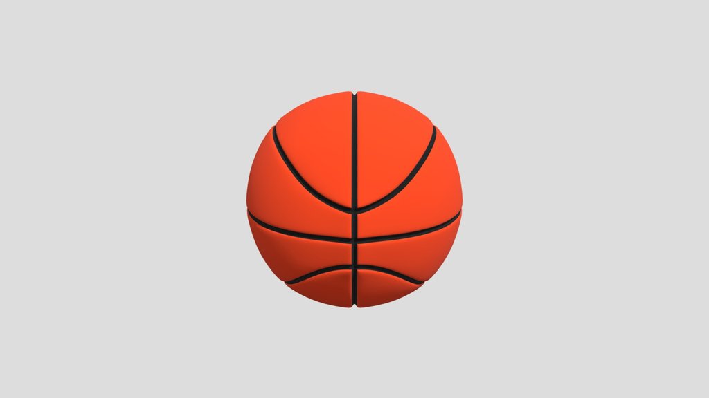 Realistic Basketball — Game-Ready 3D Model