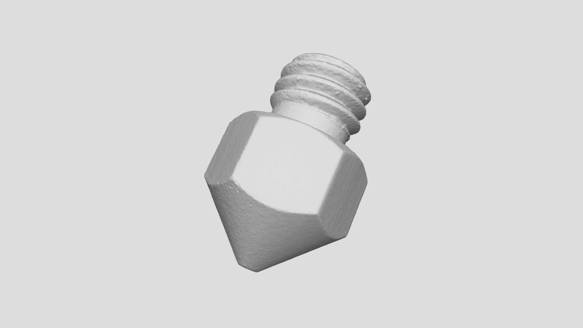 Scanned 3d printer nozzle