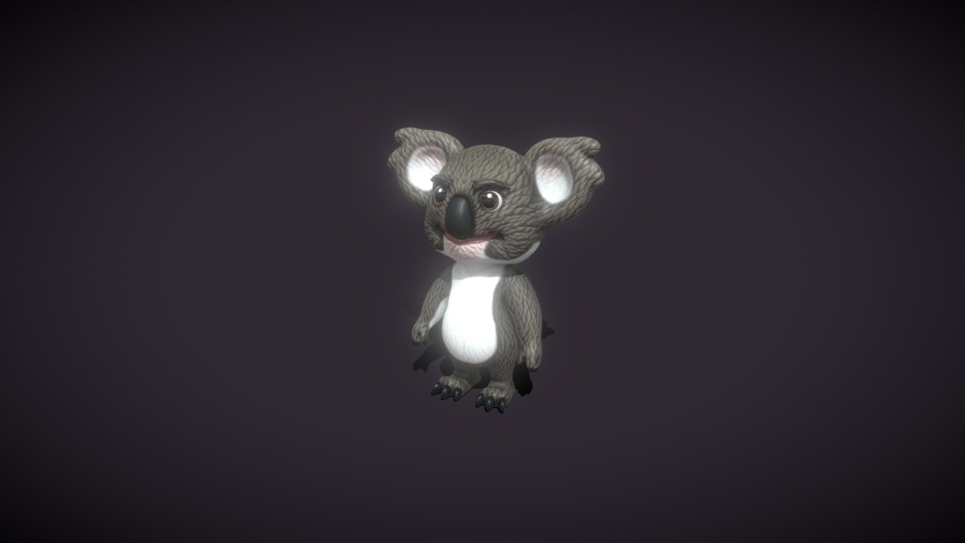 ArtStation - Cartoon Koala Animated 3D Model