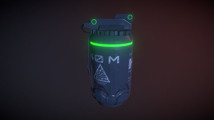 Elysium Grenade 3D Model