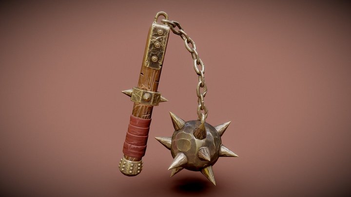 The Morning Star (Stylized Flail) 3D Model
