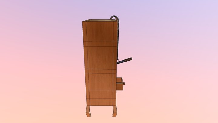 curio cabinet finish 3D Model