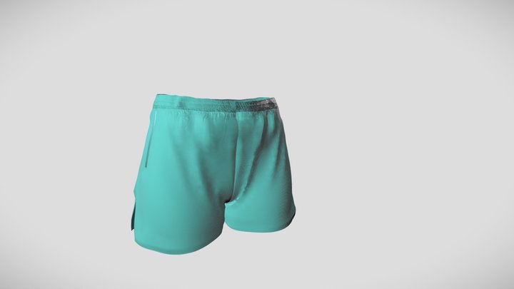 Woman Distance Short 3D Model