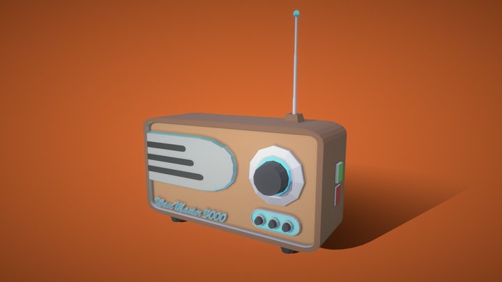 The Wave Master 3000 - Vintage Radio 3D Model