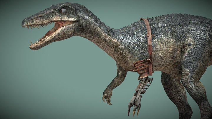 Juvenile Baryonyx With Prosthetic Arm – Kostenloses 3D-Modell STL