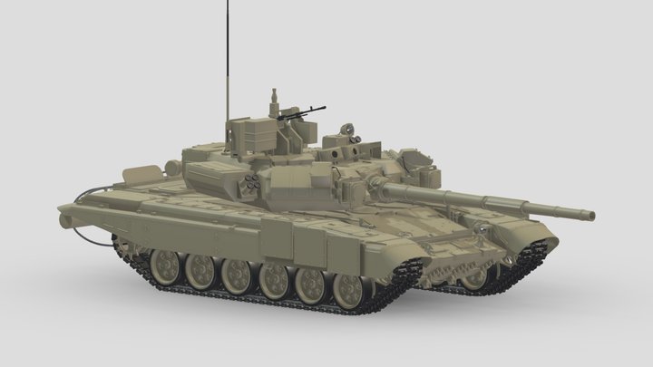 Сборная модель Российский основной боевой танк Т