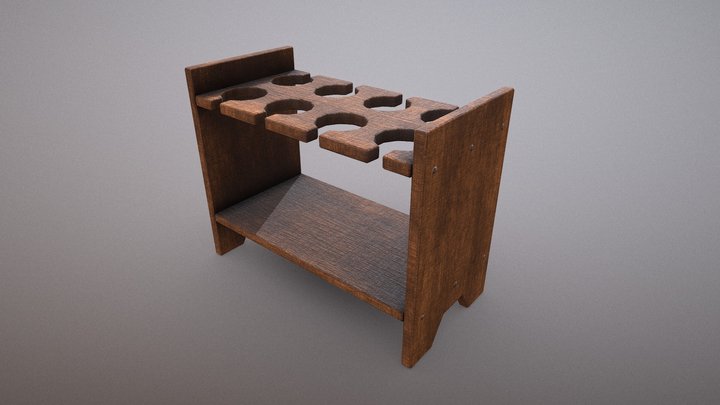 Wizard_Table_Potion_Holder_01 3D Model