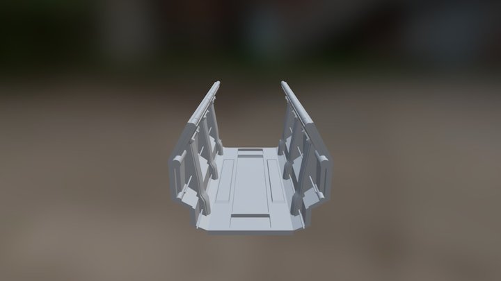 Sci-fi Hall 1 3D Model