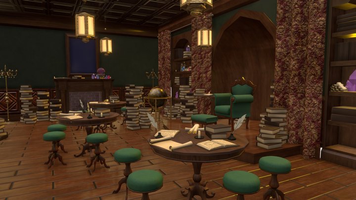 History of Magic Classroom 3D Model