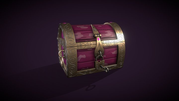Chest_violet - GameDev Legend 3D Model
