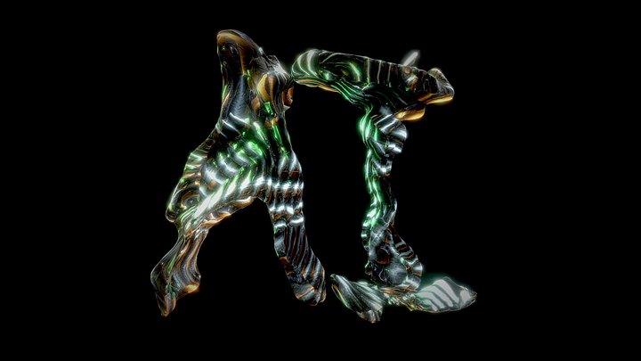 Commissioned: AI 3D Typography 3D Model