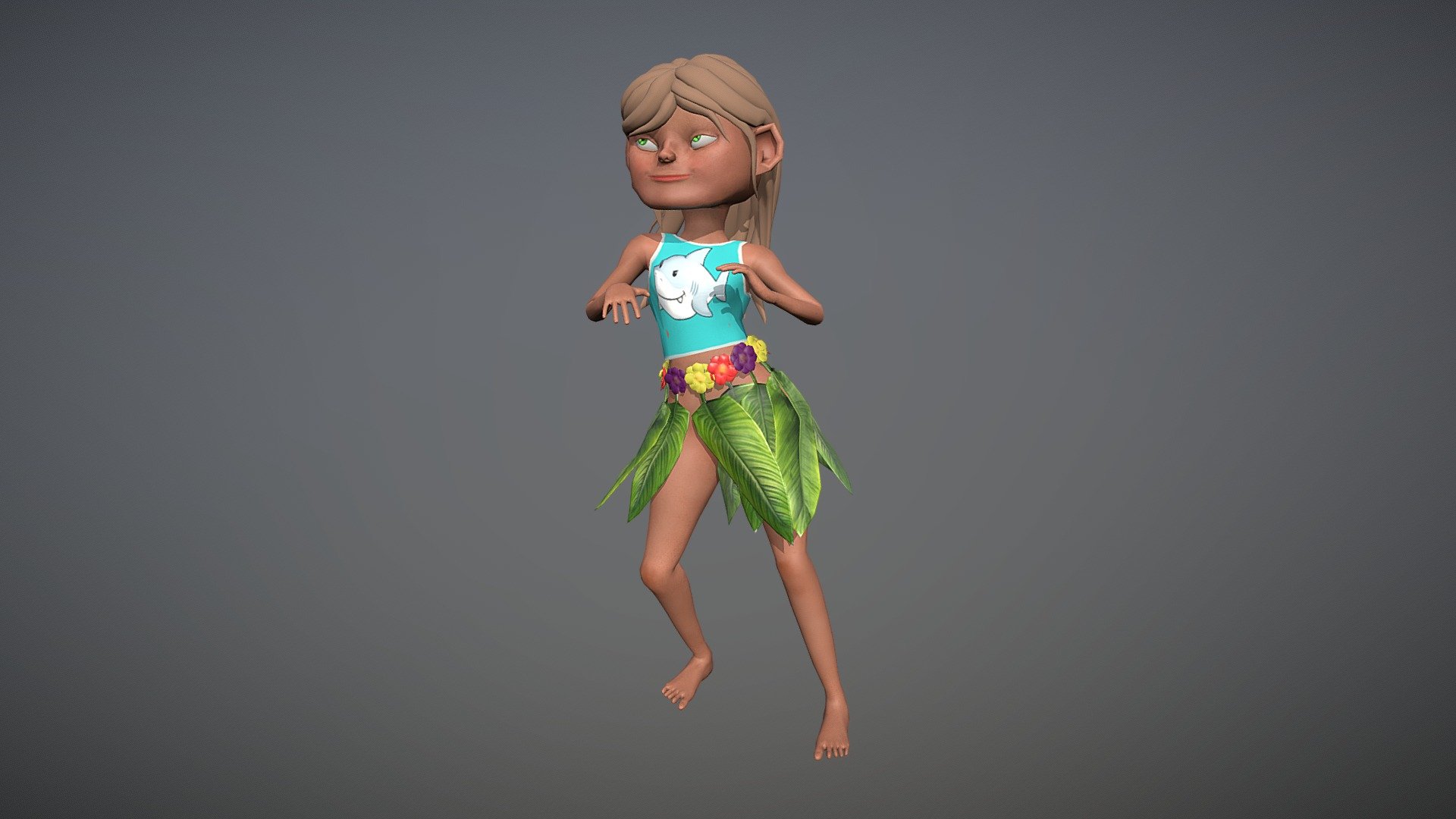 Rukkiki the Tropical Surfer Girl