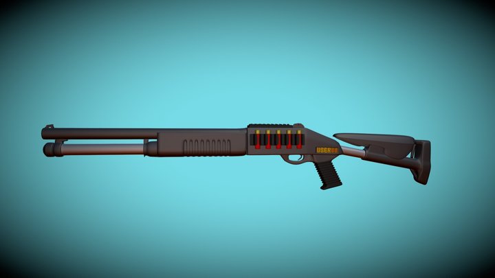 Shotgun Xm1014 3D Model