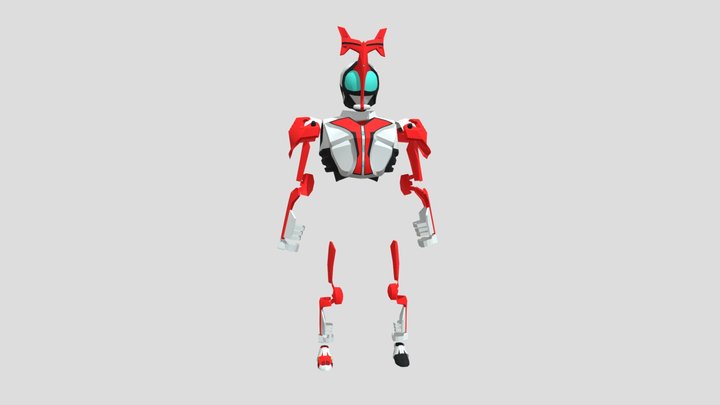 Full suit Kabuto hyper form 3D Model