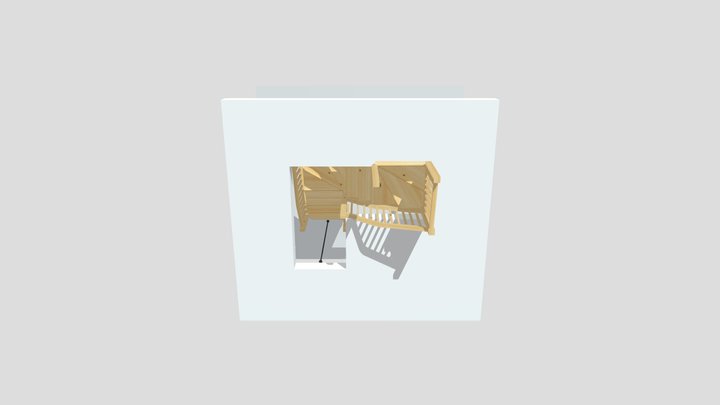 Z Form With Handrails Top And Bottom Winder Min 3D Model
