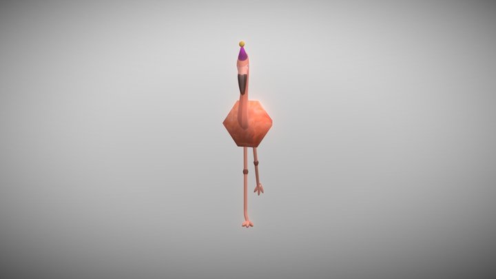 Dancing Flamingo 3D Model