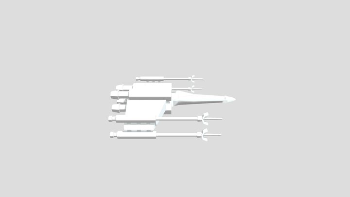 X- Wing MG 3D Model