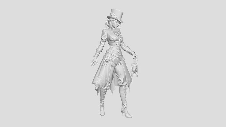 Lantern Keeper of Steam Street 3D Model