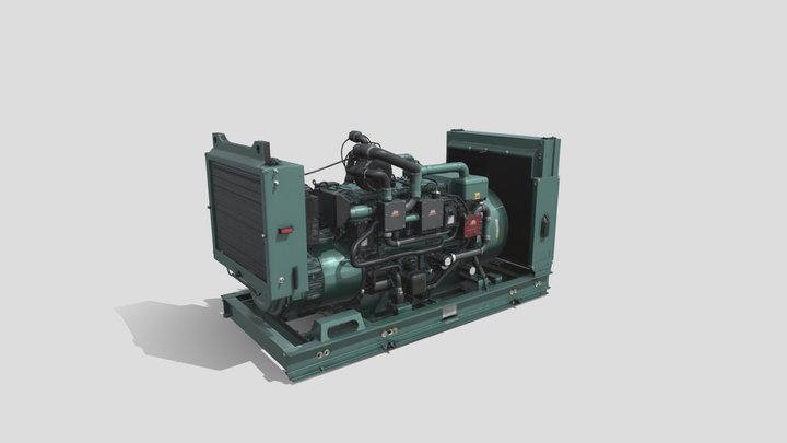 Industry: Diesel Generator - R2 3D Model