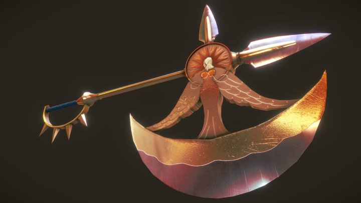 Escanor Sacred Treasure Divine Axe Rhitta 3D Model