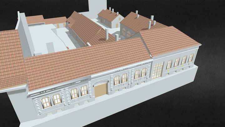 Historical residential complex 3D Model