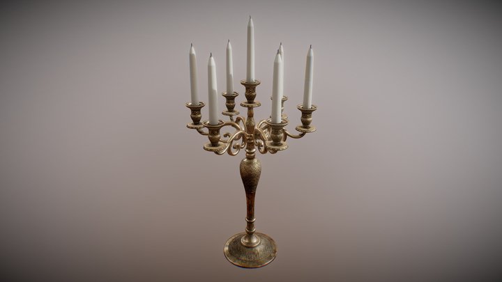 Candle 15 3D Model